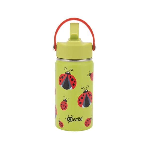 Cheeki Insulated Bottle Kids Ladybug 400ml_media-01