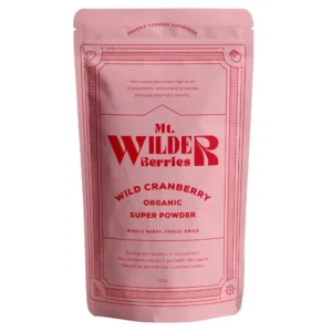 Mt Wilder Berries Organic Wild Cranberry Super Powder 100g